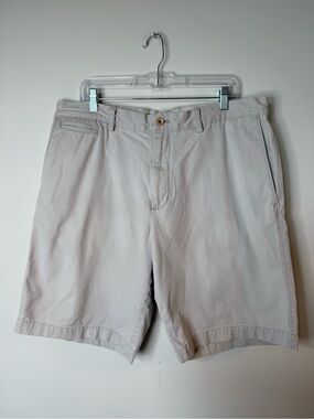 Banana Republic Light Stone Flat-Front Chino Shorts